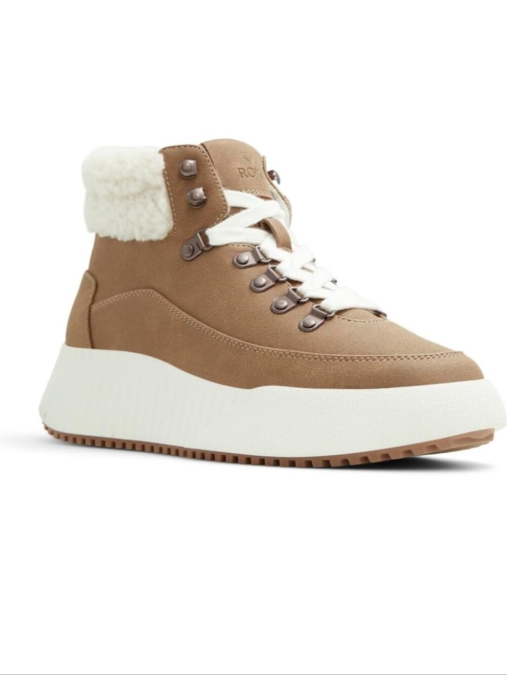 NIB Roxy Tan Suede Bling Peak  Hiker Sneaker Shoe Boot Size 8